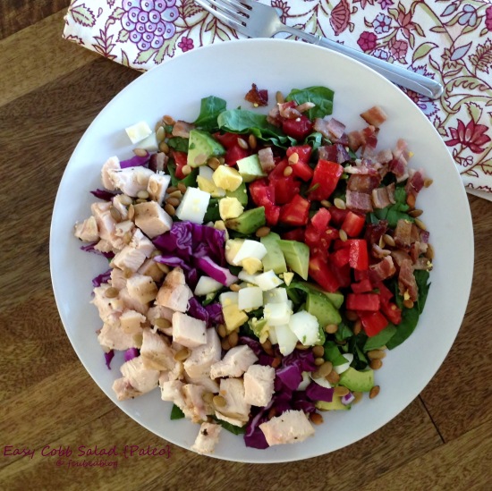 Easy to make and pretty to look at, enjoy this PALEO Cobb Salad
